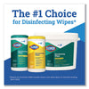 Clorox® Disinfecting Wipes, 1-Ply, 7 x 8, Lemon Fresh, White, 75/Canister, 6/Carton Cleaner/Detergent Wet Wipes - Office Ready