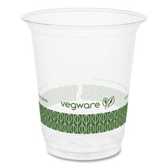 Vegware™ 76-Series Cold Cup, 7 oz, Clear/Green, 1,000/Carton