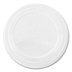 Vegware™ 89-Series Hot Cup Lids, Fits 89-Series Hot Cups, White, 1,000/Carton