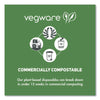 Vegware™ 96-Series Cold Cup, 12 oz, Clear/Green, 1,000/Carton Cold Drink Cups, PLA - Office Ready