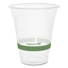 Vegware™ 96-Series Cold Cup, 12 oz, Clear/Green, 1,000/Carton