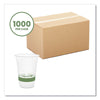 Vegware™ 96-Series Cold Cup, 16 oz, Clear/Green, 1,000/Carton Cold Drink Cups, PLA - Office Ready