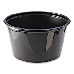 Fabri-Kal® Portion Cups, 4 oz, Black, 125/Sleeve, 20 Sleeves/Carton