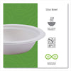 Eco-Products® Vanguard Renewable and Compostable Sugarcane Bowls, 12 oz, White, 1,000/Carton Bowls, Bagasse - Office Ready