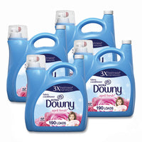 Downy® Liquid Fabric Softener, April Fresh, 140 oz Bottle, 4/Carton Fabric Softeners - Office Ready