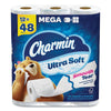 Charmin® Ultra Soft Bathroom Tissue, Mega Roll, Septic Safe, 2-Ply, White, 224 Sheets/Roll, 12 Rolls/Pack High Capacity Roll Bath Tissues - Office Ready