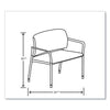 HON® Accommodate® Series Bariatric Chair, 33.5" x 21.5" x 32.5", Flint Seat, Flint Back, Charblack Legs Guest & Reception Chairs - Office Ready