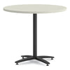 HON® Between™ Round Table Tops, 42" Diameter, Silver Mesh Communal-Work & Training Table Tops - Office Ready