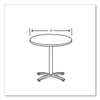 HON® Between™ Round Table Tops, 30" Diameter, Silver Mesh Communal-Work & Training Table Tops - Office Ready