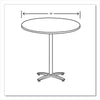 HON® Between™ Round Table Tops, 42" Diameter, Silver Mesh Communal-Work & Training Table Tops - Office Ready