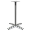 HON® Between™ Standing Height X-Base, 32.68w x 41.12h, Silver Communal-Work & Training Table Bases/Legs - Office Ready