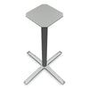 HON® Between™ Standing Height X-Base, 32.68w x 41.12h, Silver Communal-Work & Training Table Bases/Legs - Office Ready