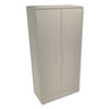 HON® Brigade® Assembled Storage Cabinet, 36w x 18.13d x 71.75h, Putty Office & All-Purpose Storage Cabinets - Office Ready
