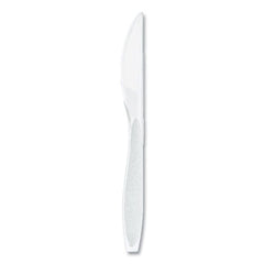 SOLO® Impress™ Heavyweight Full-Length Polystyrene Cutlery, Knife, White, 100/Box, 10 Boxes/Carton