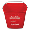 Boardwalk® PuraPail™, 6 qt, Polypropylene, Red/White Buckets - Office Ready