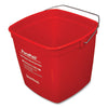 Boardwalk® PuraPail™, 6 qt, Polypropylene, Red/White Buckets - Office Ready