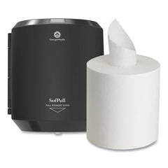 Georgia Pacific® Professional SofPull® CenterPull Hand Towel Dispenser, 9.63 x 8.88 x 10.94, Black