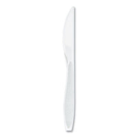 SOLO® Impress™ Heavyweight Full-Length Polystyrene Cutlery, Knife, White, 100/Box Disposable Knives - Office Ready