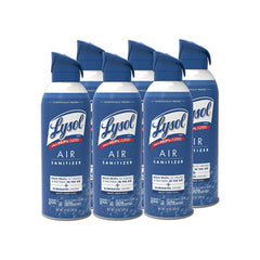 LYSOL® Brand Air Sanitizer Spray, White Linen, 10 oz Aerosol Spray, 6/Carton