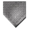 Crown Tuff-Spun Foot-Lover Diamond Surface Mat, Rectangular, 36 x 60, Black Anti Fatigue Mats - Office Ready