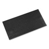 Crown Tuff-Spun Foot-Lover Diamond Surface Mat, Rectangular, 24 x 36, Black Anti Fatigue Mats - Office Ready