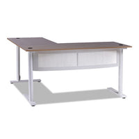 Workspace by Alera® L-Shaped Writing Desk, 59.05