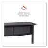 Workspace by Alera® L-Shaped Writing Desk, 59.05" x 59.05" x 29.53", Gray/Black L & U Desks & Workstations - Office Ready