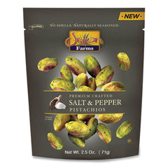 Setton Farms® Salt & Pepper Pistachios, 2.5 oz Bag, 8/Carton