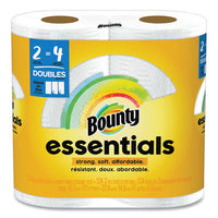 Bounty® Essentials Select-A-Size Kitchen Roll Paper Towels, 2-Ply, 124 Sheets/Roll, 6 Rolls/Carton Perforated Paper Towel Rolls - Office Ready