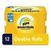 Bounty® Essentials Select-A-Size Kitchen Roll Paper Towels, 2-Ply, 124 Sheets/Roll, 12 Rolls Perforated Paper Towel Rolls - Office Ready