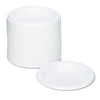 Tablemate® Plastic Dinnerware, Plates, 6" dia, White, 125/Pack Plates, Plastic - Office Ready