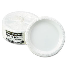 Tablemate?« Plastic Dinnerware, Plates, 10.25" dia, White, 125/Pack