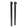 Tatco Adjusta-Tape Crowd Control Posts and Bases, Steel, 40" High, Black, 2/Box Barriers-Chain/Rope/Tape Post - Office Ready