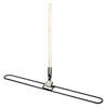 Boardwalk® Clip-On Dust Mop Handle, Lacquered Wood, Swivel Head, 1" Dia. x 60in Long Mop and Broom Handles-Dust Mop/Jaw - Office Ready