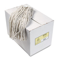 Boardwalk® Cut-End Wet Mop Heads, Cotton, 24oz, White, 12/Carton Mop Heads-Wet - Office Ready