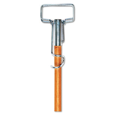 Boardwalk® Spring Grip Metal Head Mop Handle, 60