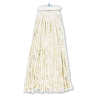 Boardwalk® Cut-End Lie-Flat Economical Mop Head, Cotton, 16oz, White Mop Heads-Wet - Office Ready