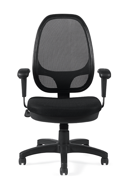 Offices to Go - Mesh Back Managers Chair - OTG11641B Seating-Task Chair - Office Ready