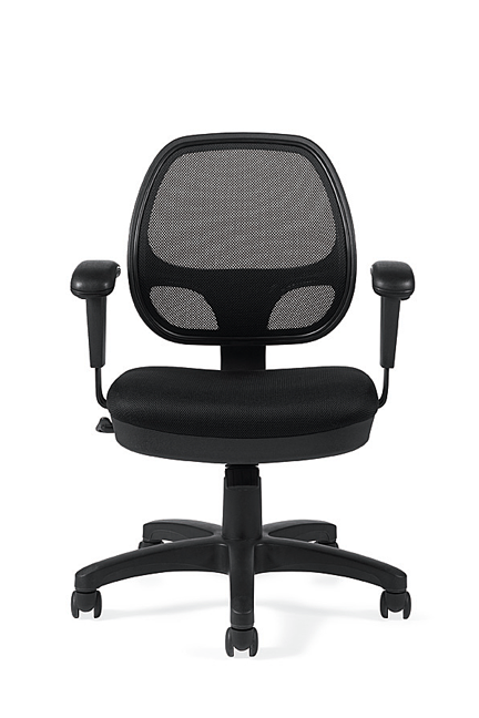 Offices to Go - Mesh Back Managers Chair - OTG11647B Seating-Task Chair - Office Ready