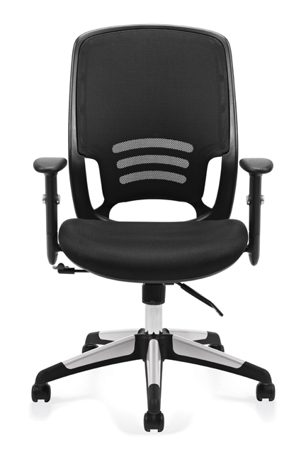 Offices to Go - Mesh Back Managers Chair - OTG11685B Seating-Task Chair - Office Ready