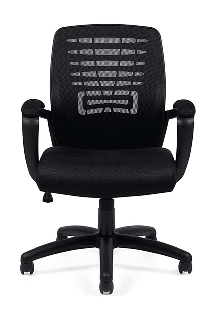 Offices to Go - Mesh Back Managers Chair - OTG11750B Seating-Task Chair - Office Ready