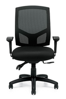 Offices to Go - Mesh Back Multi-Function Chair with Arms - OTG11769B Seating-Task Chair - Office Ready