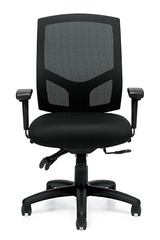 Offices to Go - Mesh Back Multi-Function Chair with Arms - OTG11769B