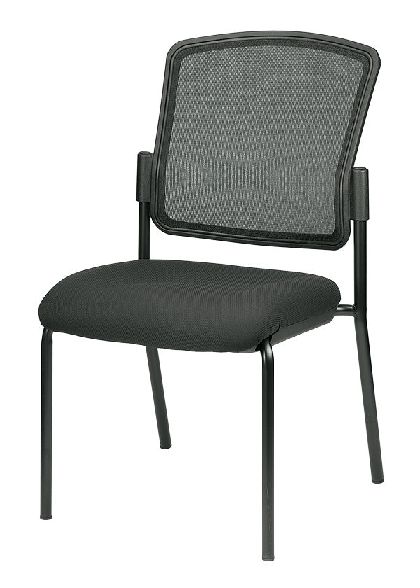 Eurotech Dakota Stackable Mesh Chair - Black Seating-Stacking Chair - Office Ready