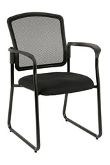 Eurotech Dakota Sled Base Mesh Chair - Black