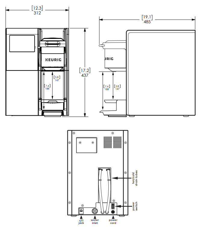 Keurig K2500 Commercial Coffee Maker for Direct Water Line