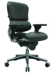 Eurotech Ergohuman Mid Back Leather Chair - Black