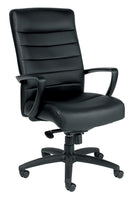 Eurotech Manchester High Back Leather Chair - Black Seating-Executive Chair - Office Ready