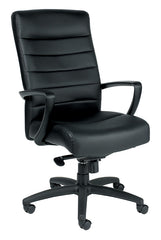 Eurotech Manchester High Back Leather Chair - Black