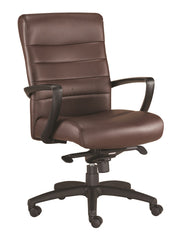 Eurotech Manchester Mid Back Leather Chair - Brown